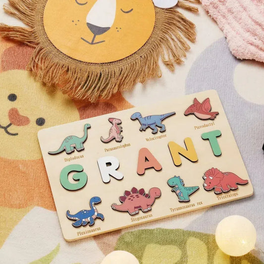 Personalised Wooden Name Puzzle | Kids Custom Name Puzzle