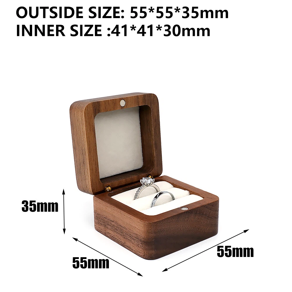Personalised Wooden Ring Box