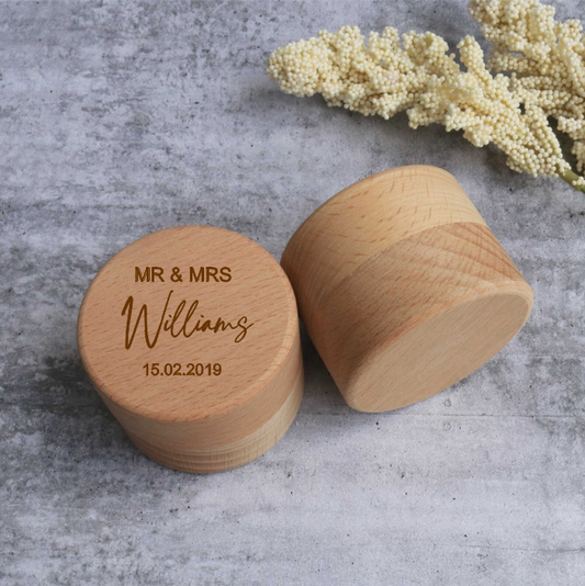 Wedding Ring Box - Mr & Mrs