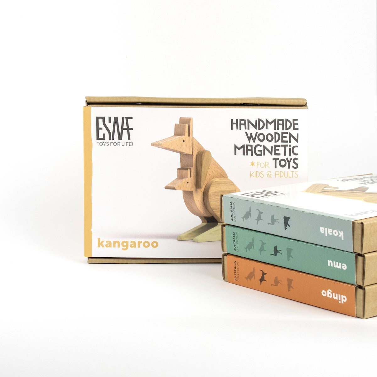 Wooden Magnetic - Kangaroo Puzzle Toy