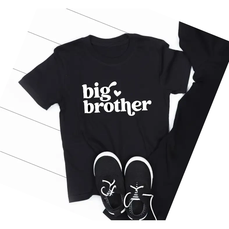 big brother Black TSHIRT - Size 6