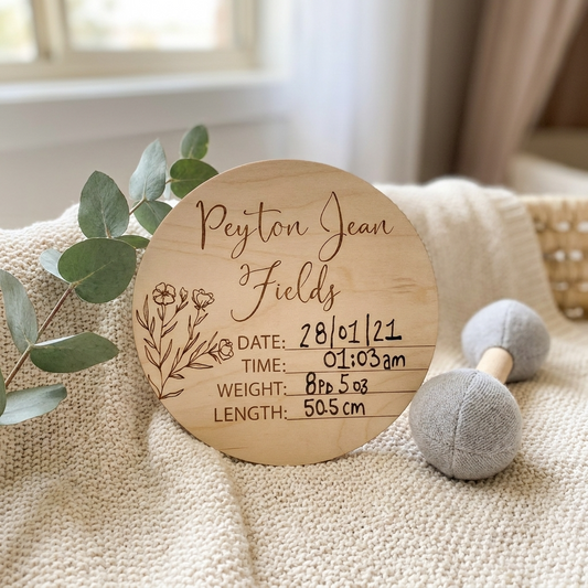 Poppy Birth Announcement