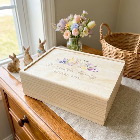 Keepsake Box - Easter Bunny Floral