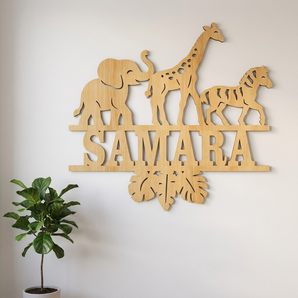 Safari Name Sign