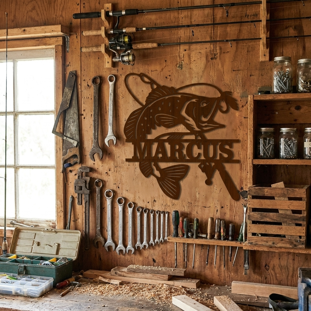Fishing Name Sign