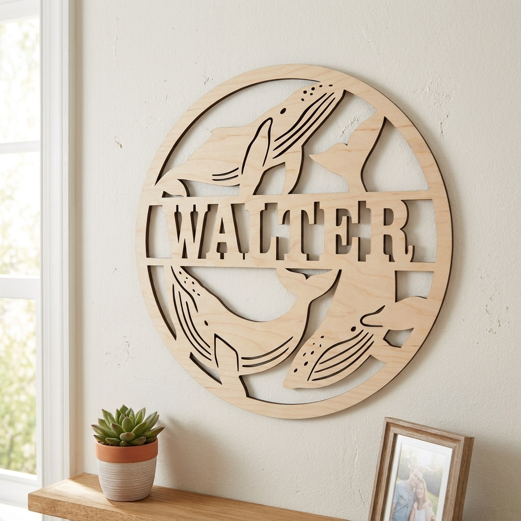 Whales Name Sign