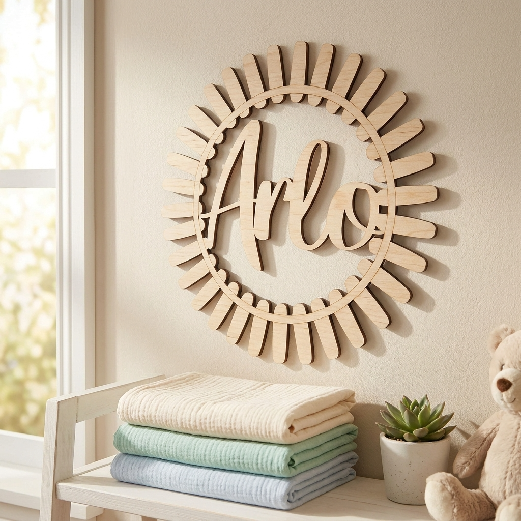 Boho Sun Personalized Sign