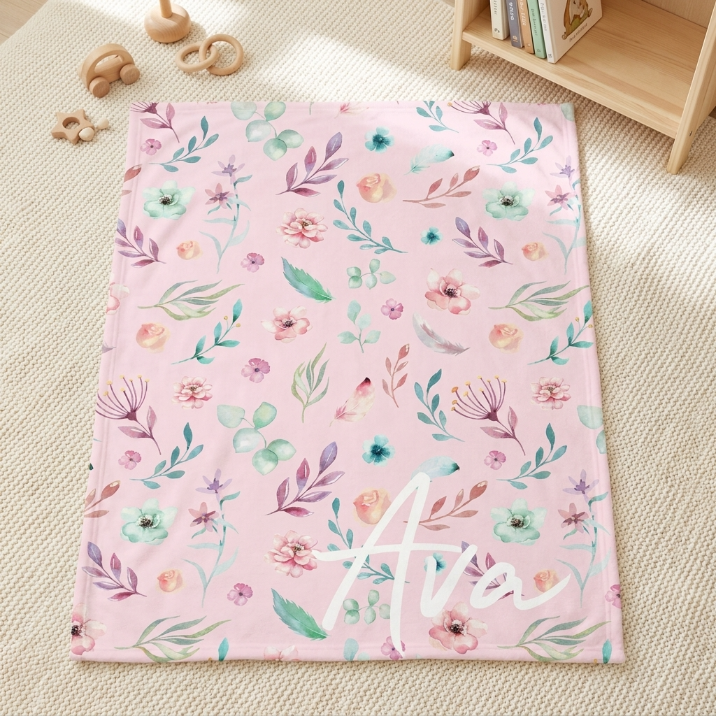 Blanket - Pink Floral