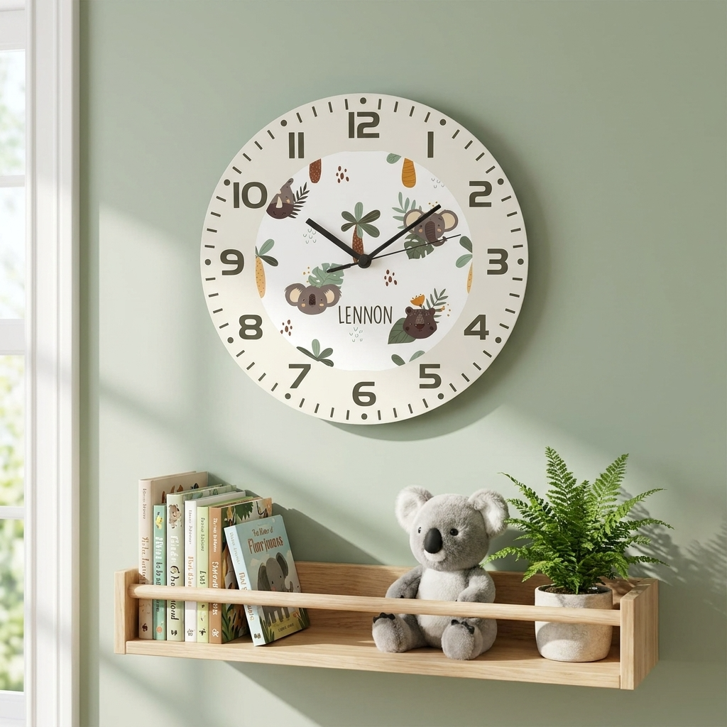 Personalised Clock - Jungle