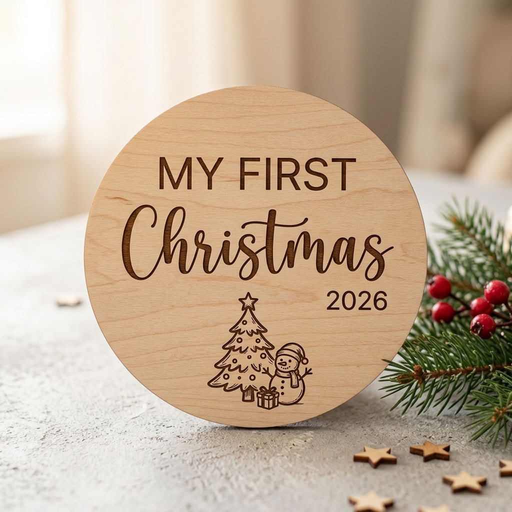 My First Christmas Plaque - Snowman