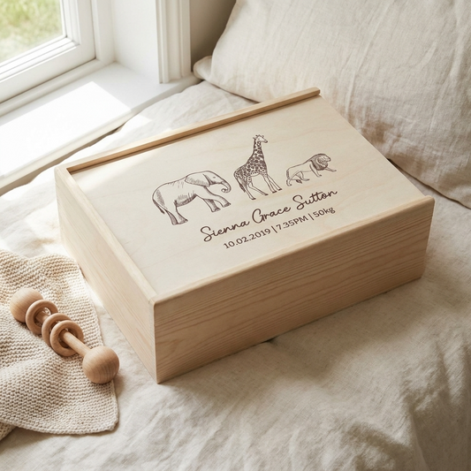 Keepsake Box - Safari Animals