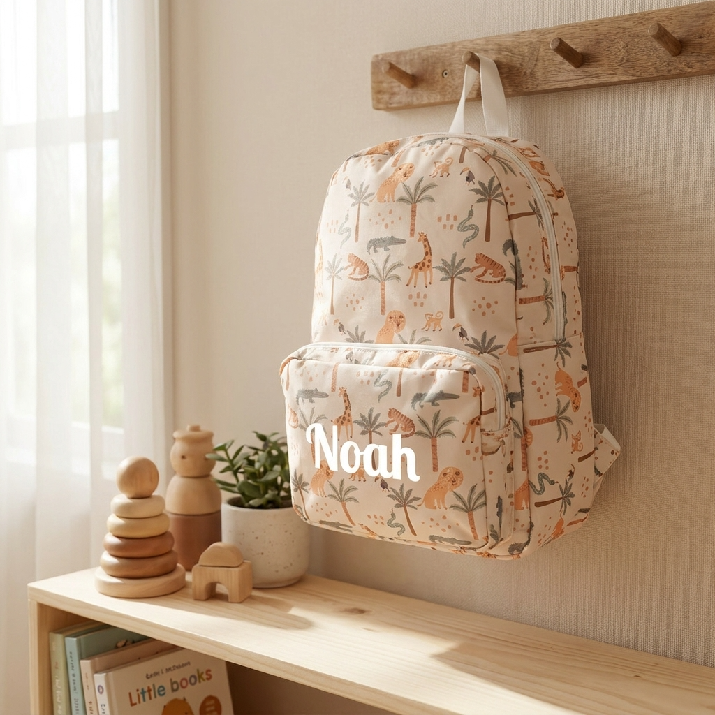 Personalised Kids Backpack - Safari