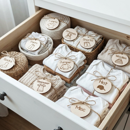 Kids Clothing Storage Labels