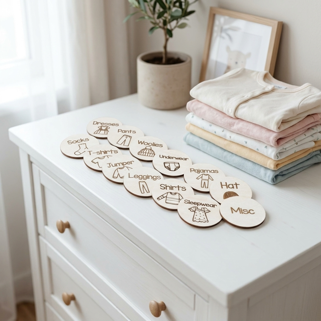 Kids Clothing Storage Labels