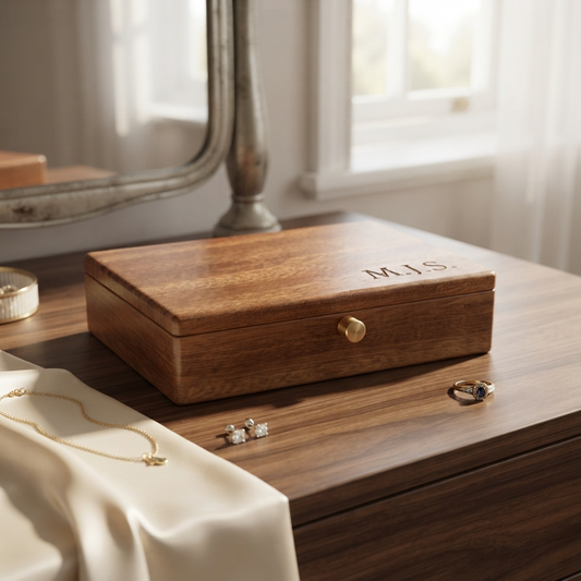 Personalised Wooden Jewellery Box