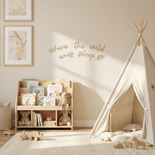 where the wild ones sleep wall plaque