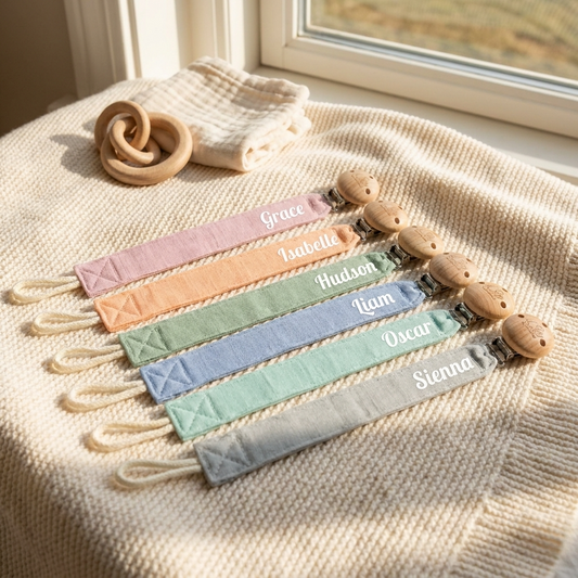 Personalised Dummy Clip - Multiple Colours