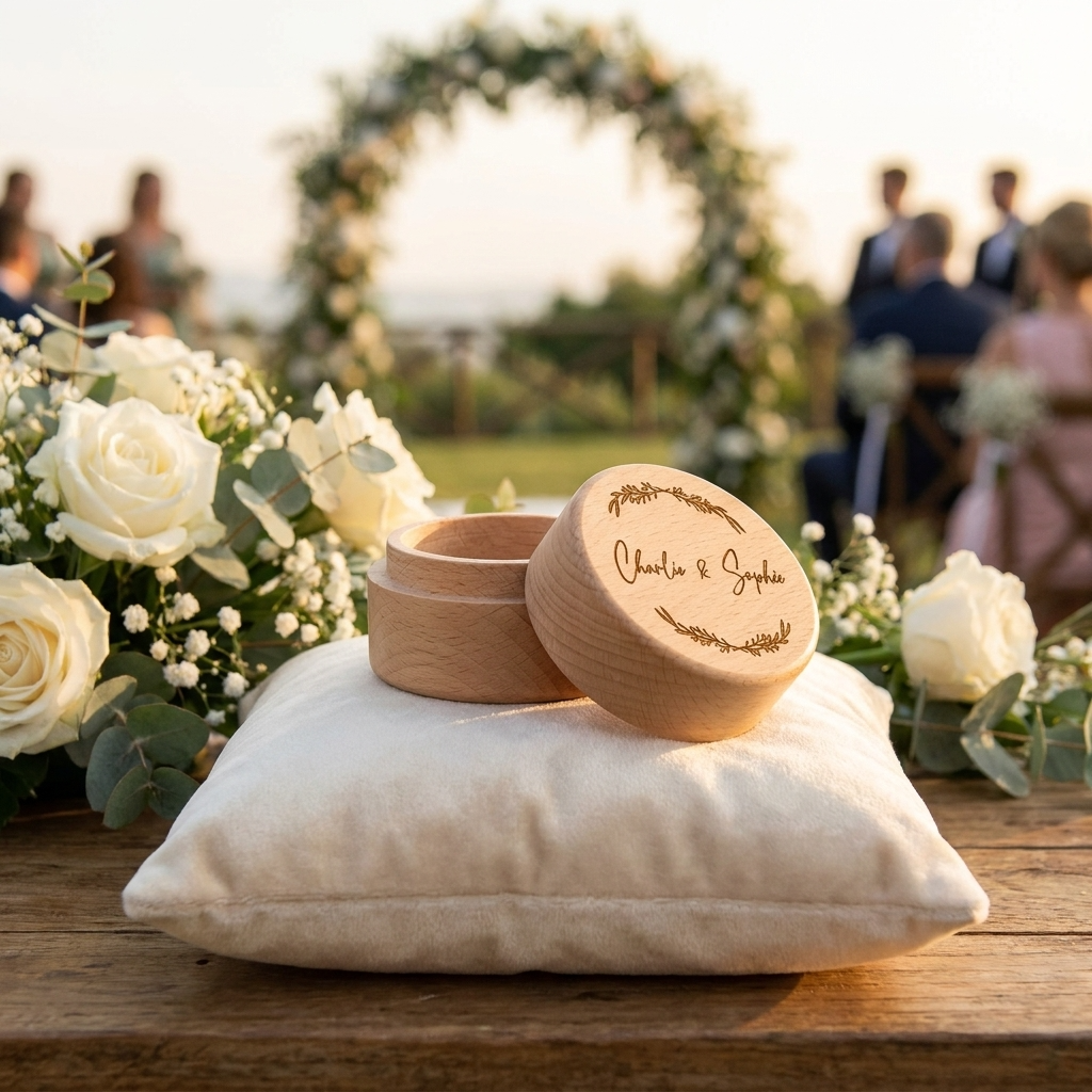 Wedding Ring Box - Wreath