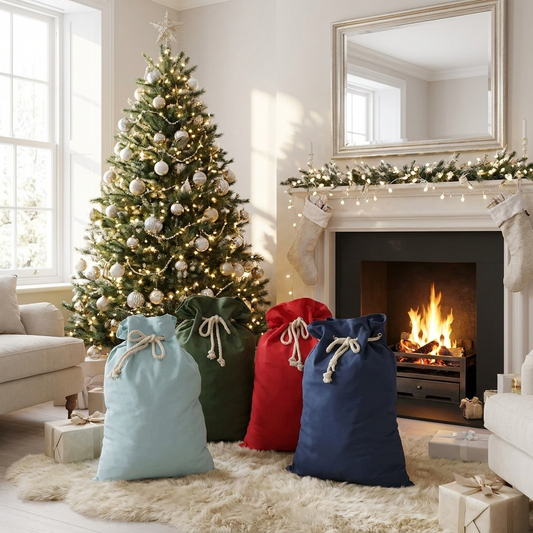Non Personalised Canvas Santa Sacks - Multi Colours