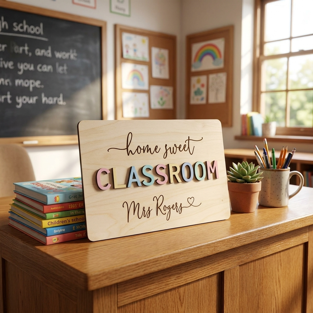 Home sweet Classroom Teacher Plaque