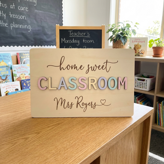 Home sweet Classroom Teacher Plaque