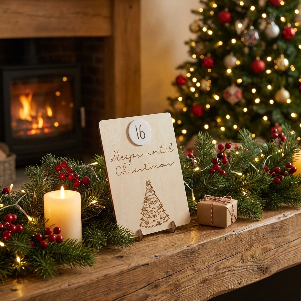 Vintage Christmas Tree Countdown