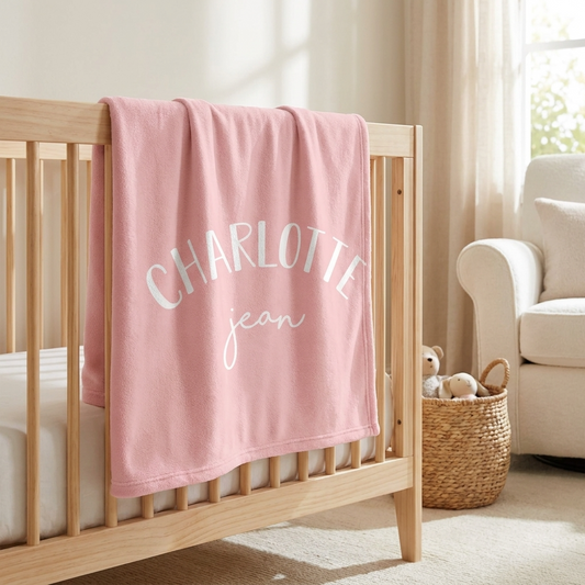 Blanket - 2 Names Multiple Colours
