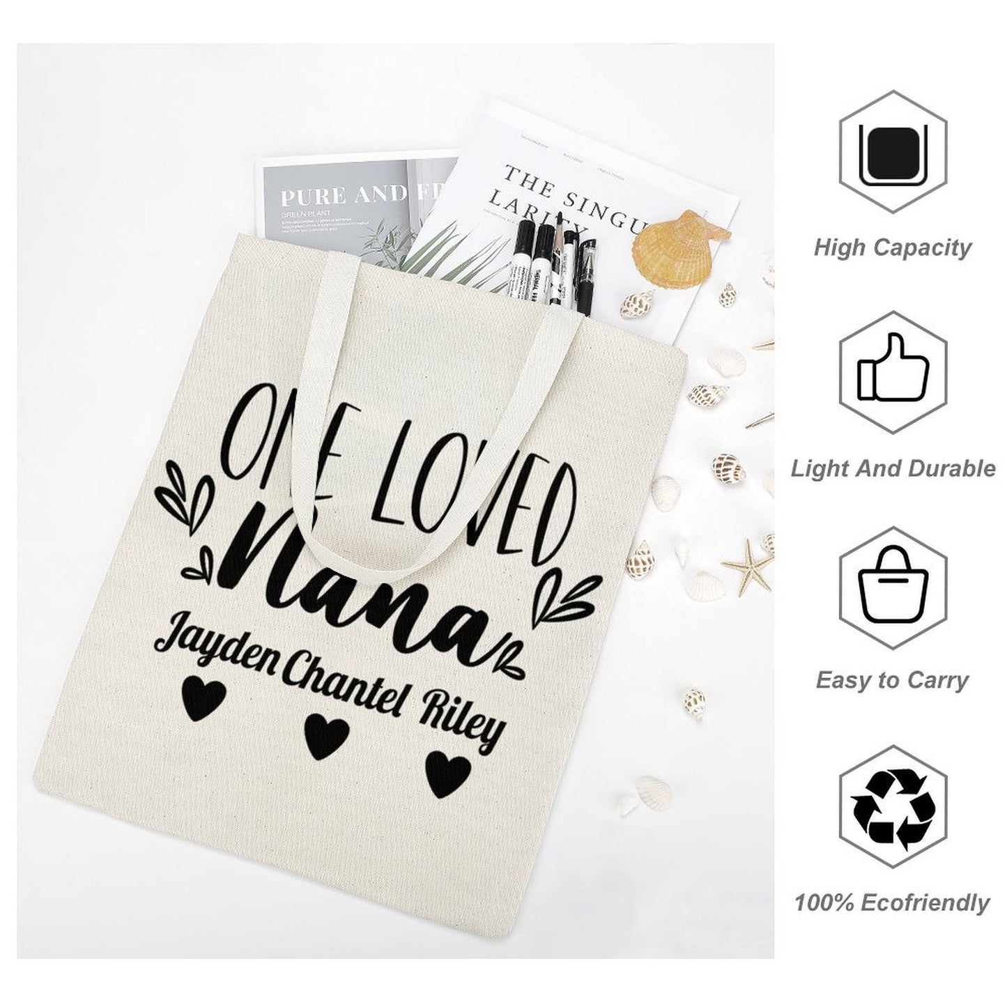 Personalised One Love Tote Bag