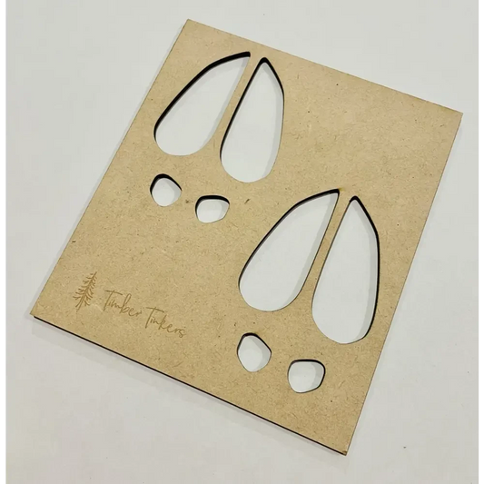 Reindeer Prints Stencil - Timber Tinkers