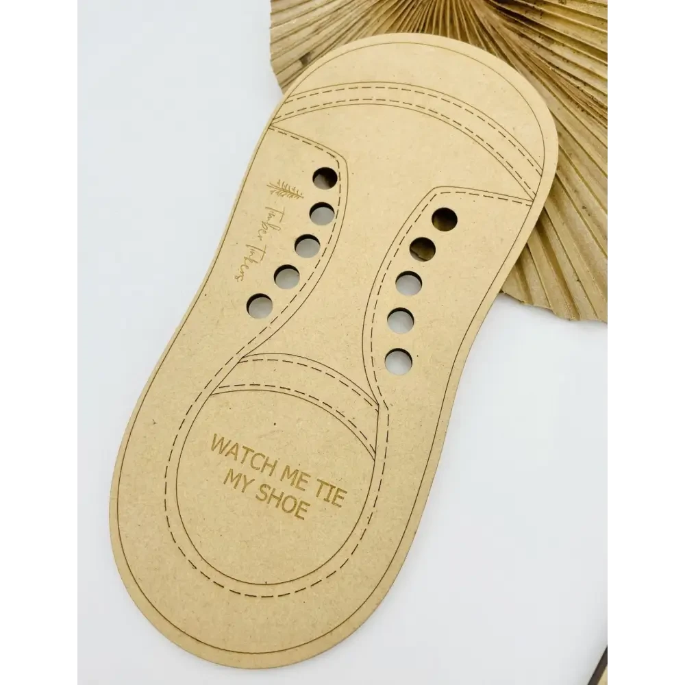 Wooden Shoe Lace Learning Kit - Timber Tinkers