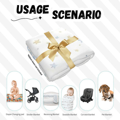 Personalised Baby Swaddle & Beanie Set - Star