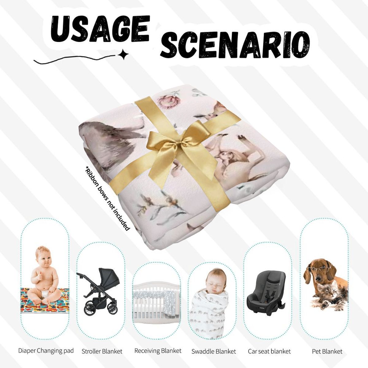 Personalised Baby Swaddle & Beanie Set - Australiana