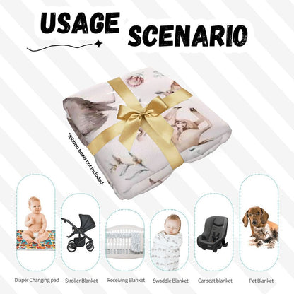 Personalised Baby Swaddle & Beanie Set - Australiana