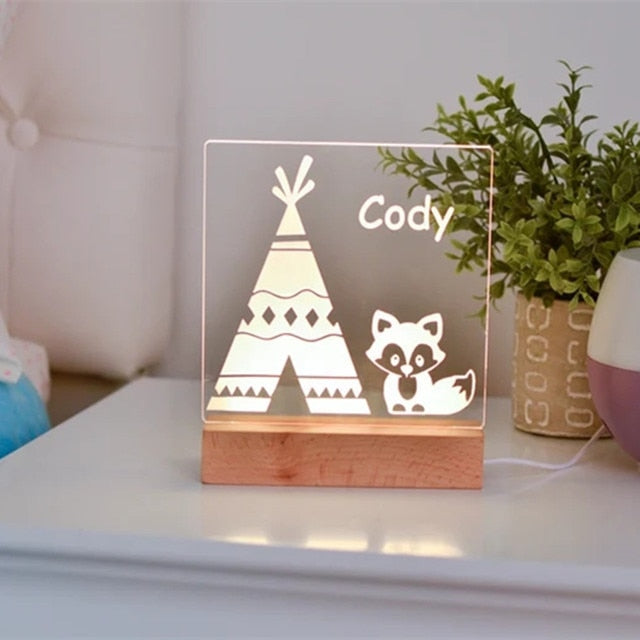 Personalised Night Light - Multiple Designs to choose from