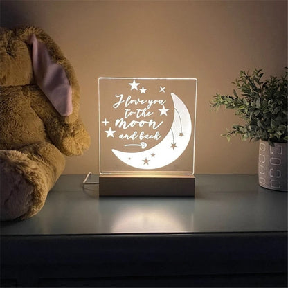 Personalised Night Light - Multiple Designs to choose from