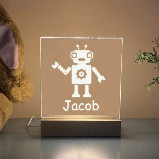 Personalised Night Light - Multiple Designs to choose from