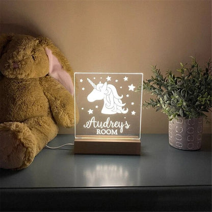 Personalised Night Light - Multiple Designs to choose from