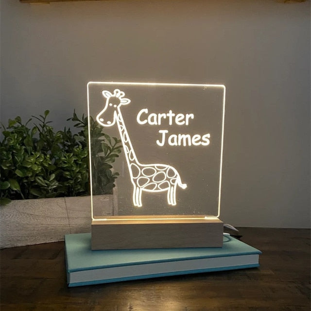 Personalised Night Light - Multiple Designs to choose from