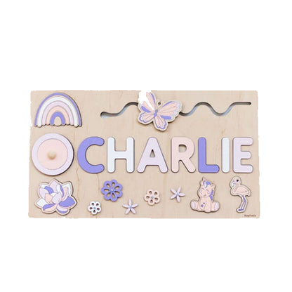 Personalised Montessori Wooden Name Board