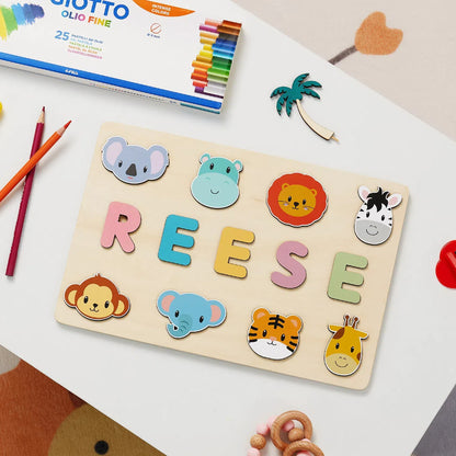 Personalised Wooden Name Puzzle | Kids Custom Name Puzzle