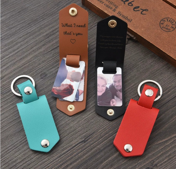 Personalized Leather Keychain