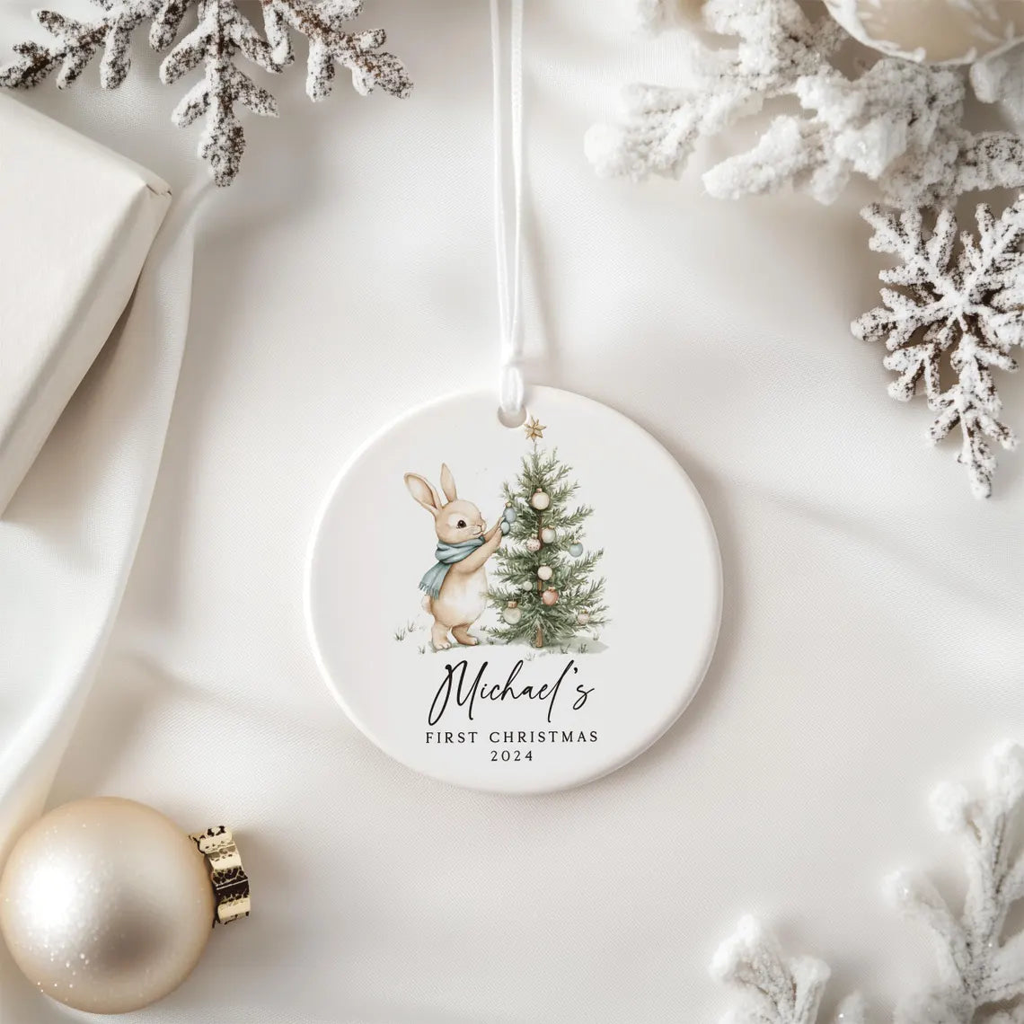 Personalised Baby Christmas Ornament | Baby's First Christmas Decoration