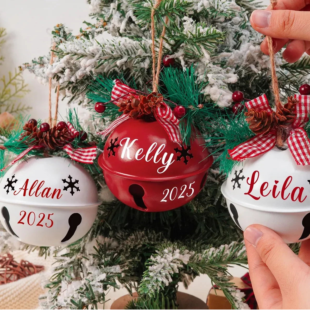 Personalised Christmas Jingle Bell | Custom Christmas Tree Ornament