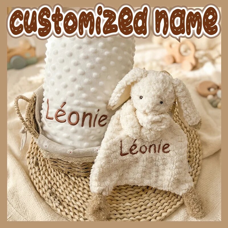 Personalised Embroidered Bunny Comforter