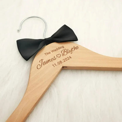 Personalised Wooden Wedding Hanger