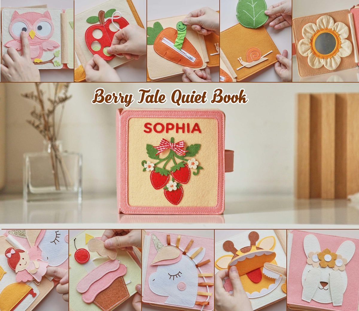Personalised Handmade Felt Book