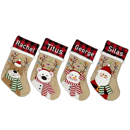Personalised Christmas Stocking | Embroidered Name Stocking