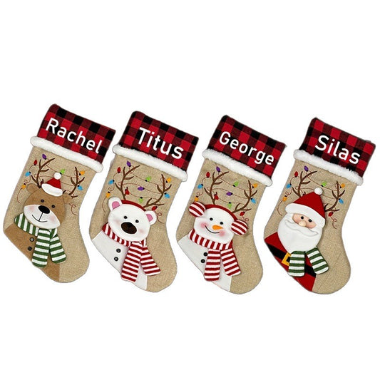 Personalised Christmas Stocking | Embroidered Name Stocking
