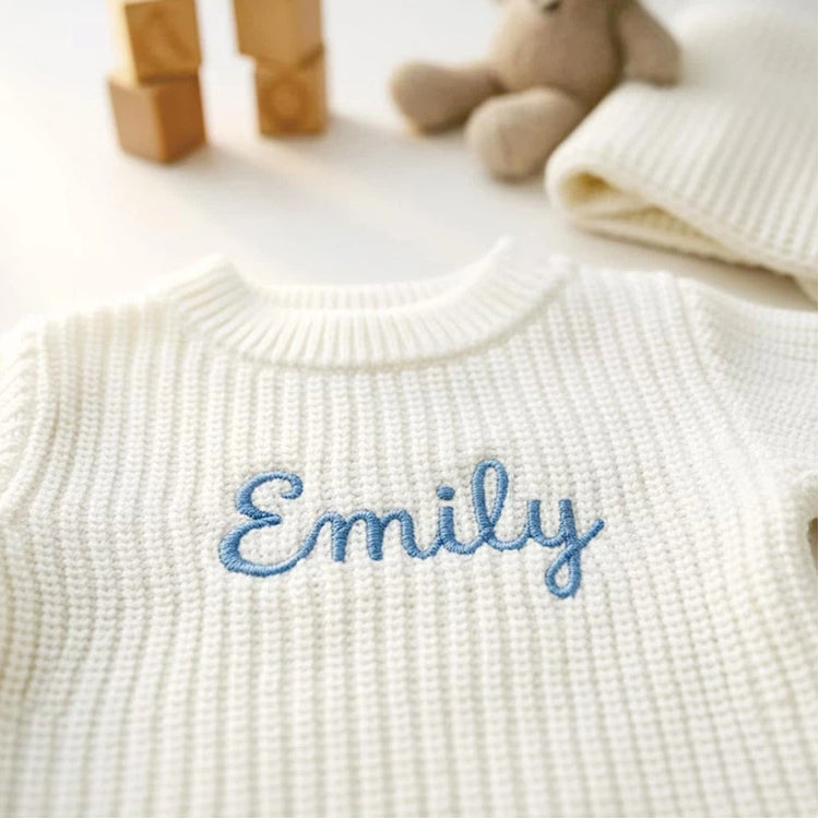 Personalised Embroidered Baby Romper Classic Set