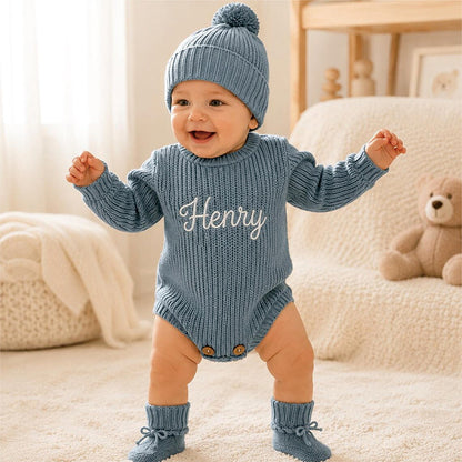 Personalised Embroidered Baby Romper Classic Set